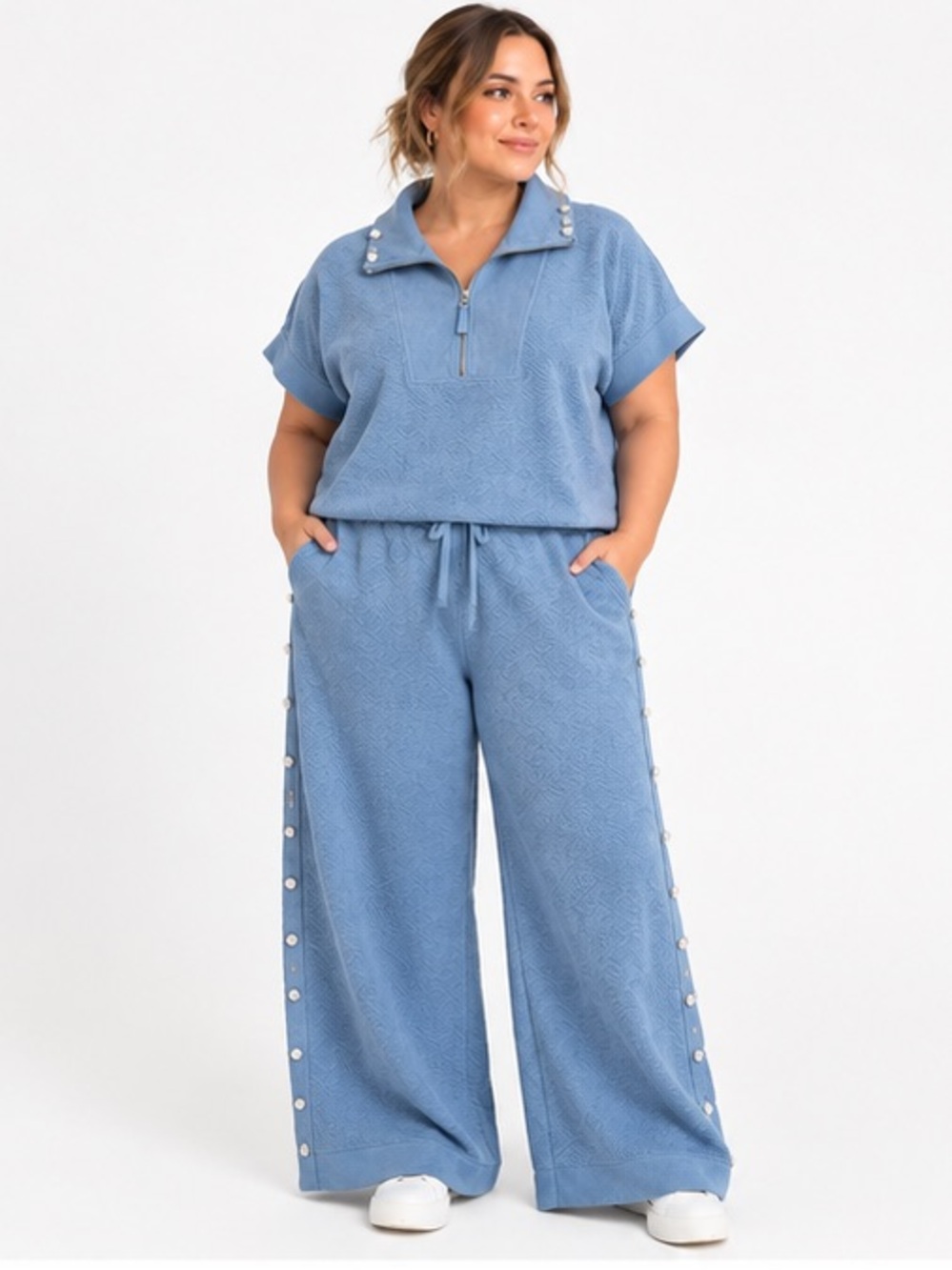Simply Southern Quilted Quarter Zip Lounge Outfit